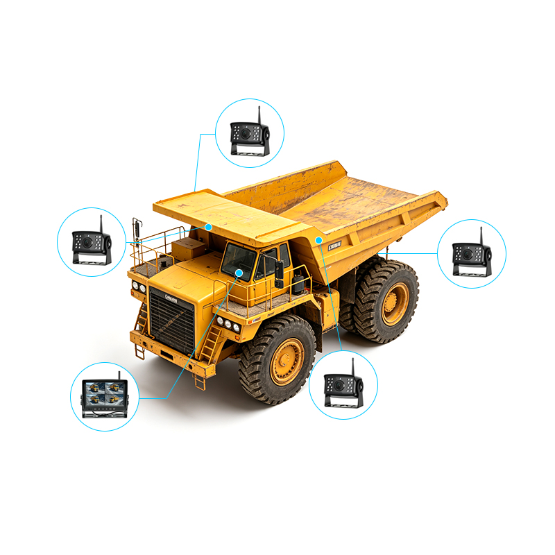 Mining heavy vehicle wireless vision solution